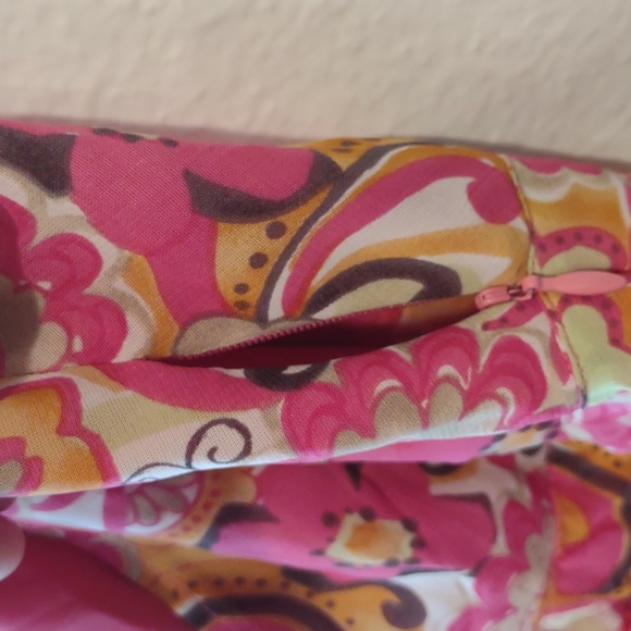 y2k floral Sigrid Olsen flowy tank with bow detail - Picture 6 of 8